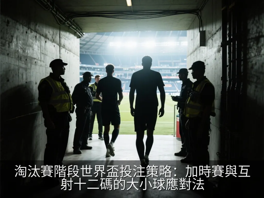 守門員在球門前準備撲救的剪影